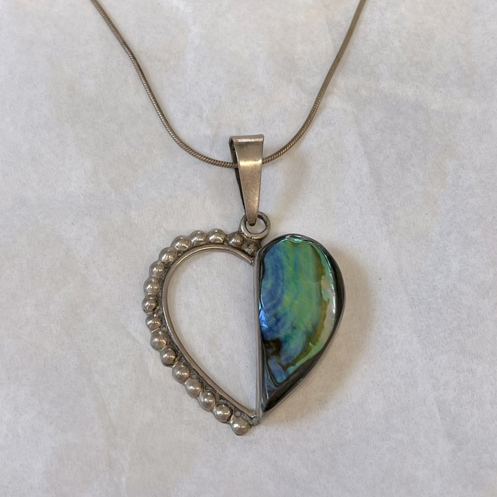 Silver Mother of Pearl Necklace
